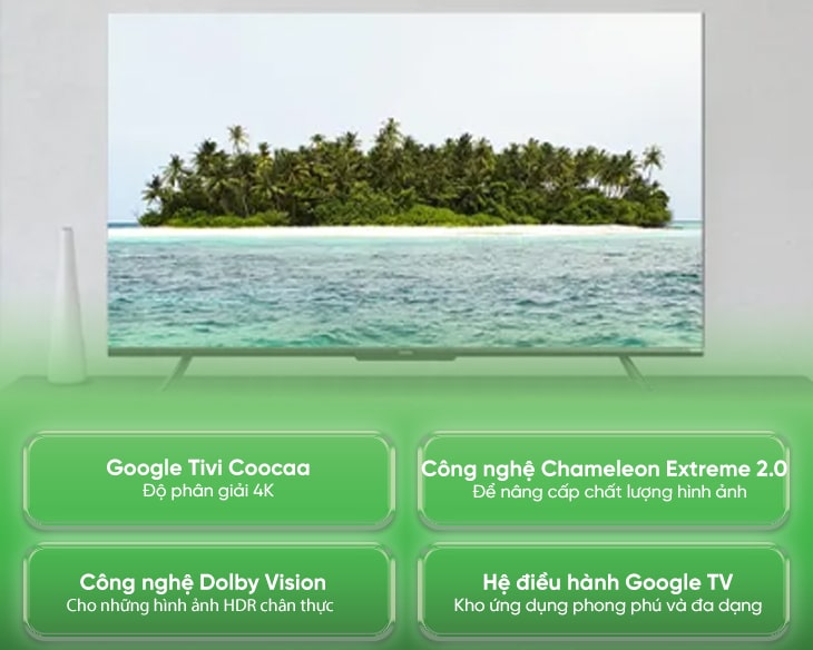 Google Tivi Coocaa 4K 65 Inch 65Y73 chính hãng, model 2024 Google Tivi Coocaa 4K 65 Inch 65Y73 chính hãng, model 2024 - hình ảnh sản phẩm