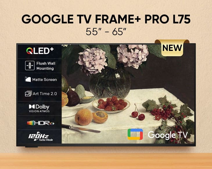 Google Tivi QLED Coocaa 4K 55 Inch 55L75 | Điện máy Phúc Anh Google Tivi QLED Coocaa 4K 55 Inch 55L75 | Điện máy Phúc Anh - hình ảnh sản phẩm