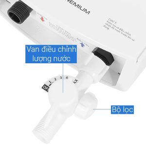 Máy nước nóng trực tiếp Ariston AURES PREMIUM 4.5P IVORY - góc nhìn 3