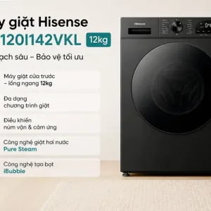 Máy Giặt Sấy Hisense Inverter 12/8 kg WF120I142VKL 2026 - hình ảnh sản phẩm