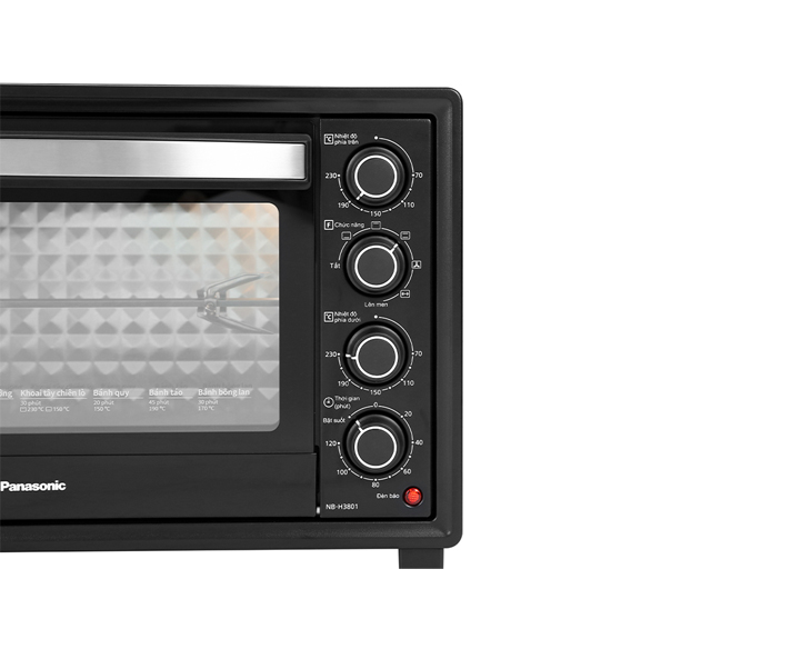 Lò nướng Panasonic NB-H3801KRA 38 lít | Điện máy Phúc Anh Lò nướng Panasonic NB-H3801KRA 38 lít | Điện máy Phúc Anh - góc nhìn 2