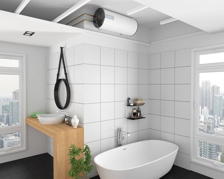 Máy nước nóng gián tiếp Atlantic O’PRO SLIM 50L | Điện máy Phúc Anh Máy nước nóng gián tiếp Atlantic O'PRO SLIM 50L | Điện máy Phúc Anh - góc nhìn 2
