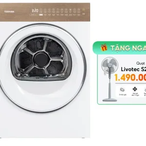 Máy sấy bơm nhiệt Toshiba 8 kg TD-T37BS90HWV(WT) 2025 - hình ảnh sản phẩm