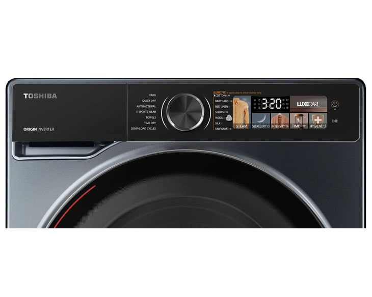 Máy sấy bơm nhiệt Toshiba 10 kg TD-T25BS110HWV(MG) Máy sấy bơm nhiệt Toshiba 10 kg TD-T25BS110HWV(MG) - góc nhìn 4