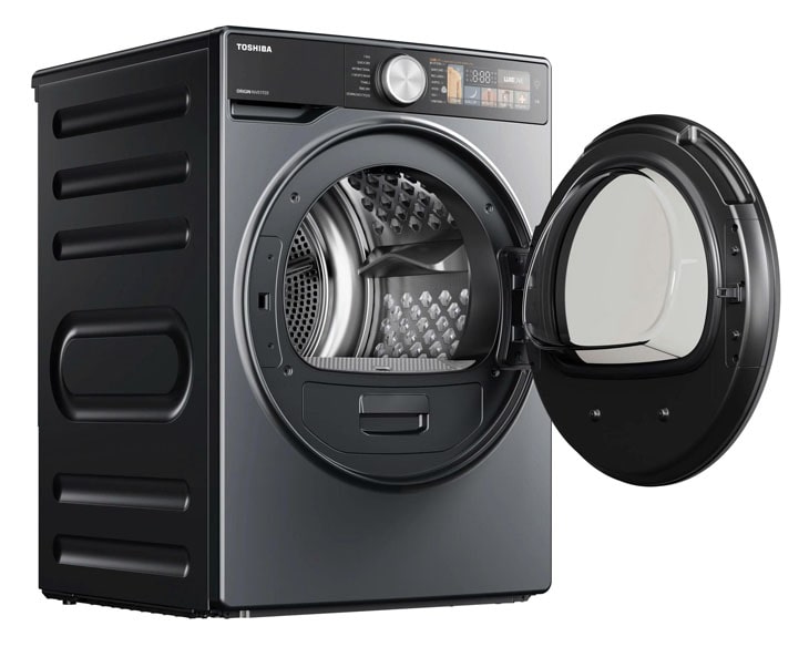 Máy sấy bơm nhiệt Toshiba 10 kg TD-T25BS110HWV(MG) Máy sấy bơm nhiệt Toshiba 10 kg TD-T25BS110HWV(MG) - góc nhìn 3