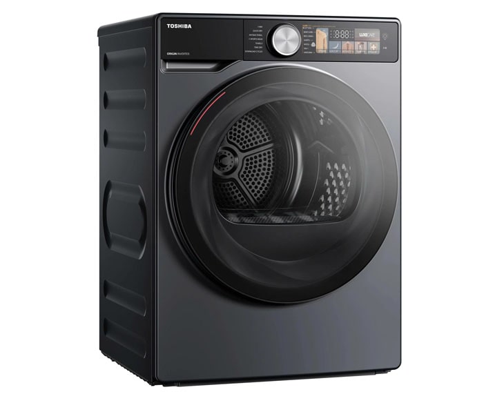 Máy sấy bơm nhiệt Toshiba 10 kg TD-T25BS110HWV(MG) Máy sấy bơm nhiệt Toshiba 10 kg TD-T25BS110HWV(MG) - góc nhìn 2