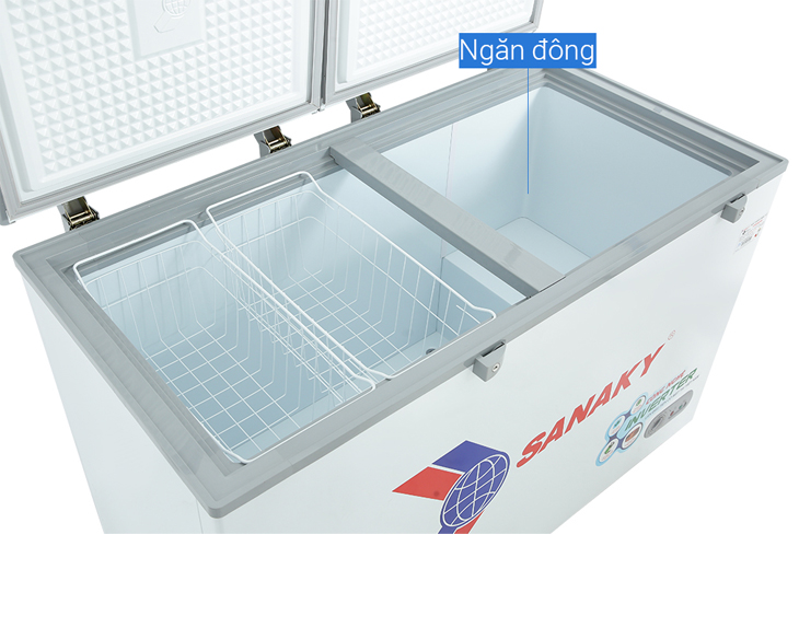 Tủ Đông Sanaky Inverter 410 lít VH-5699HY3 chính hãng Tủ Đông Sanaky Inverter 410 lít VH-5699HY3 chính hãng - góc nhìn 4
