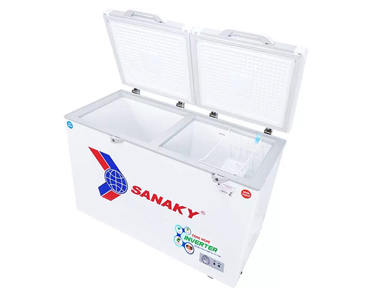 Tủ Đông Sanaky Inverter 365 lít VH-5699W4K chính hãng Tủ Đông Sanaky Inverter 365 lít VH-5699W4K chính hãng - góc nhìn 2