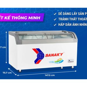 Tủ Đông Sanaky 500 Lít VH-899KA chính hãng, giá tốt - góc nhìn 3