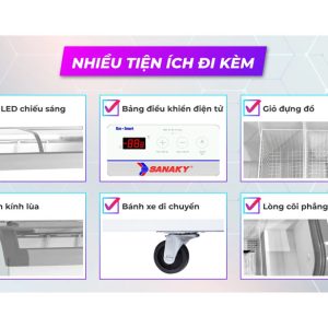 Tủ Đông Sanaky 500 Lít VH-899KA chính hãng, giá tốt - góc nhìn 4