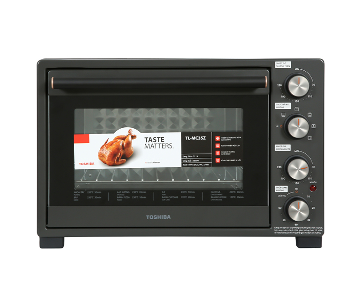 Lò nướng Toshiba TL-MC35Z 35 lít chính hãng, giá tốt Lò nướng Toshiba TL-MC35Z 35 lít chính hãng, giá tốt - hình ảnh sản phẩm
