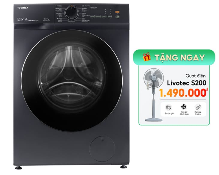 Máy giặt sấy Toshiba 10.5/7kg TWD-T21BU115UWV(MG) giá tốt Máy giặt sấy Toshiba 10.5/7kg TWD-T21BU115UWV(MG) giá tốt - hình ảnh sản phẩm
