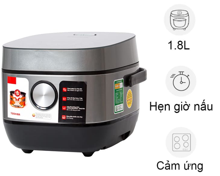 Nồi cơm cao tần Toshiba 1.8 lít RC-18IP1PV chính hãng Nồi cơm cao tần Toshiba 1.8 lít RC-18IP1PV chính hãng - hình ảnh sản phẩm