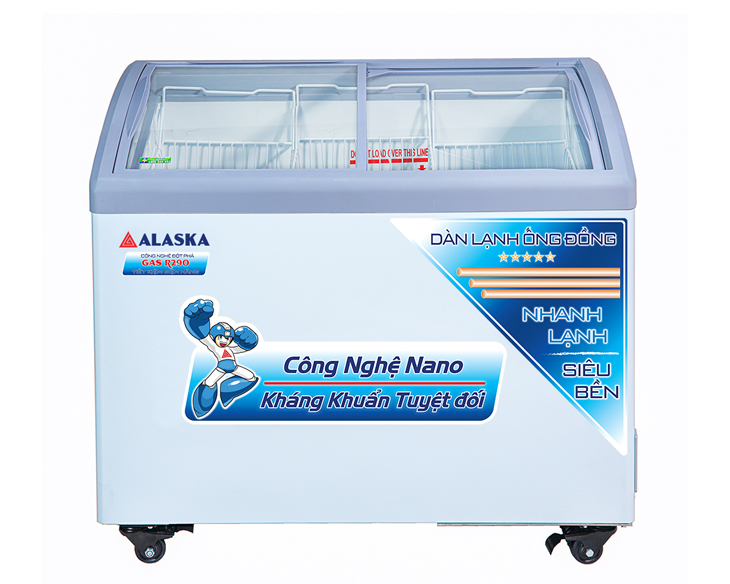 Tủ Đông Kính Cong Alaska 300 Lít KC-210C chính hãng, giá rẻ - hình ảnh sản phẩm